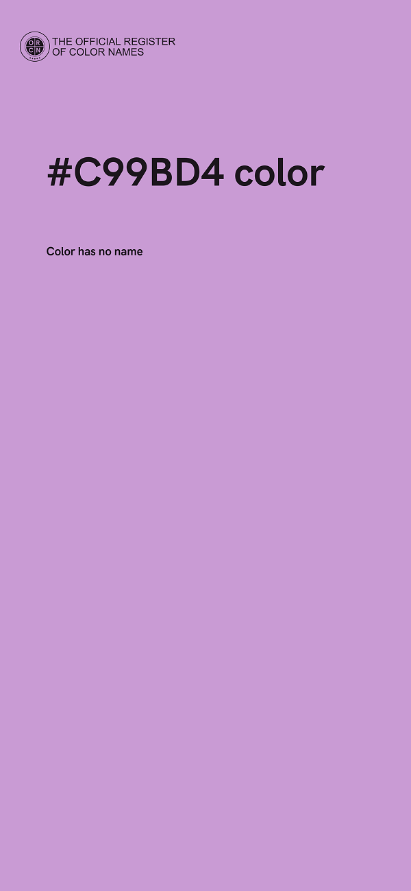#C99BD4 color image
