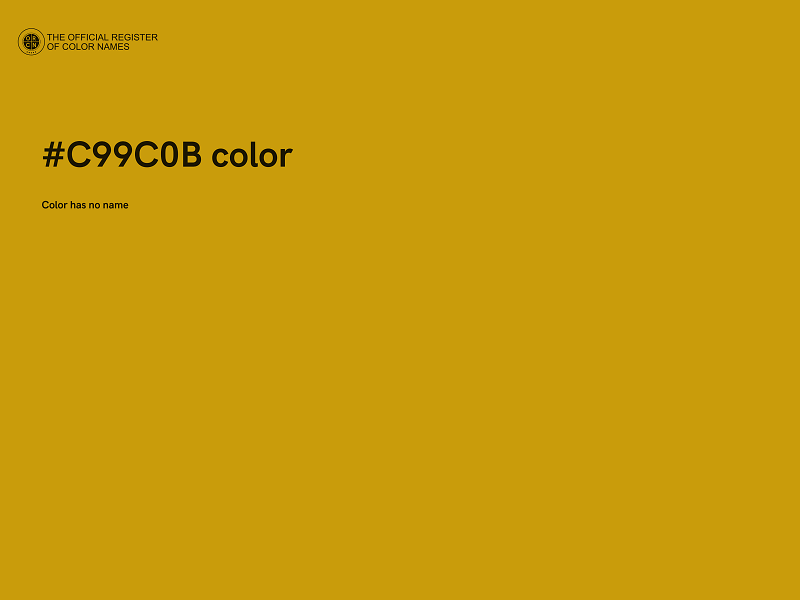 #C99C0B color image