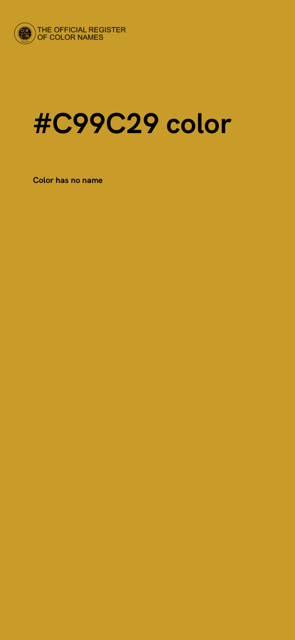 #C99C29 color image