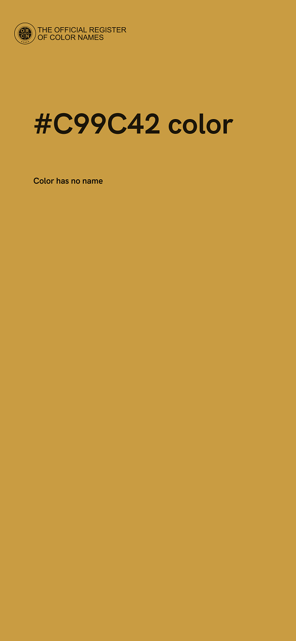#C99C42 color image