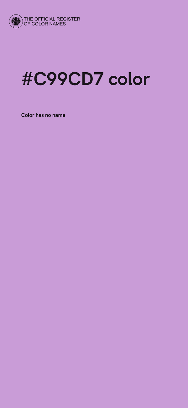 #C99CD7 color image