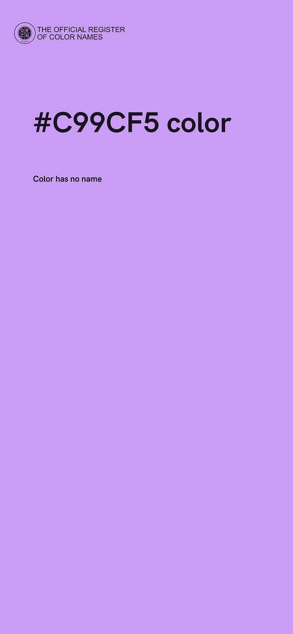 #C99CF5 color image