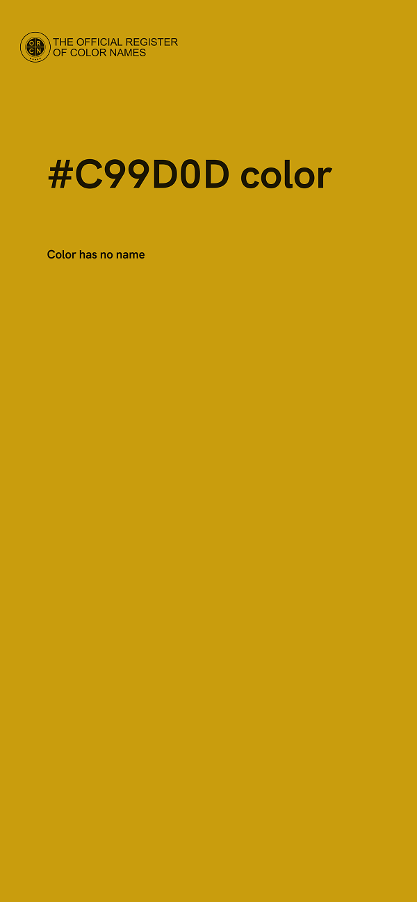 #C99D0D color image