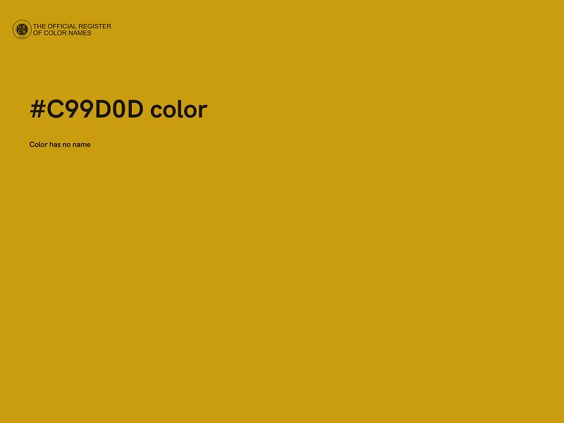 #C99D0D color image