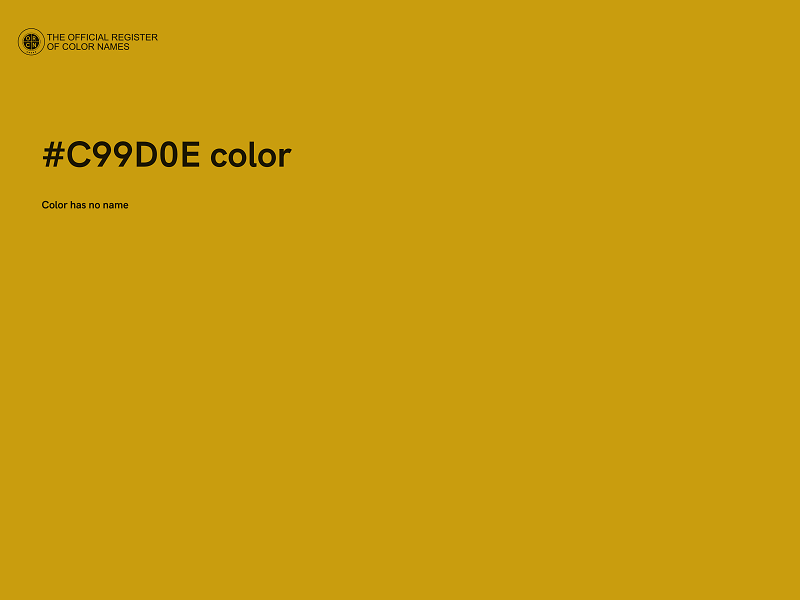 #C99D0E color image