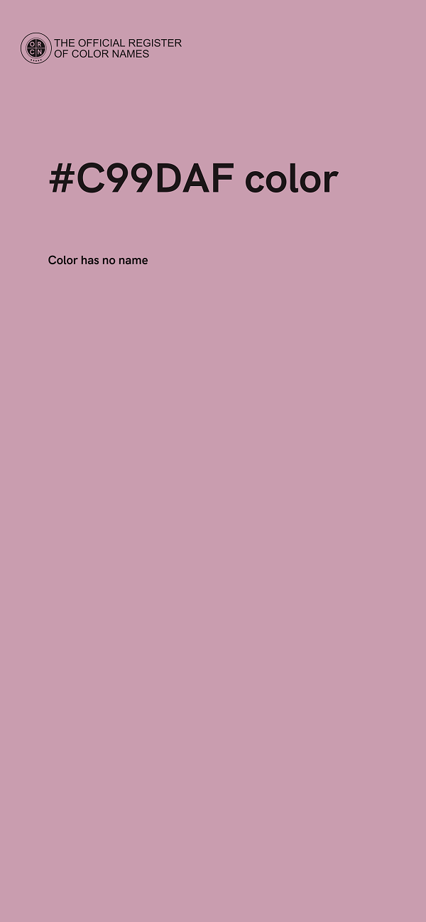 #C99DAF color image