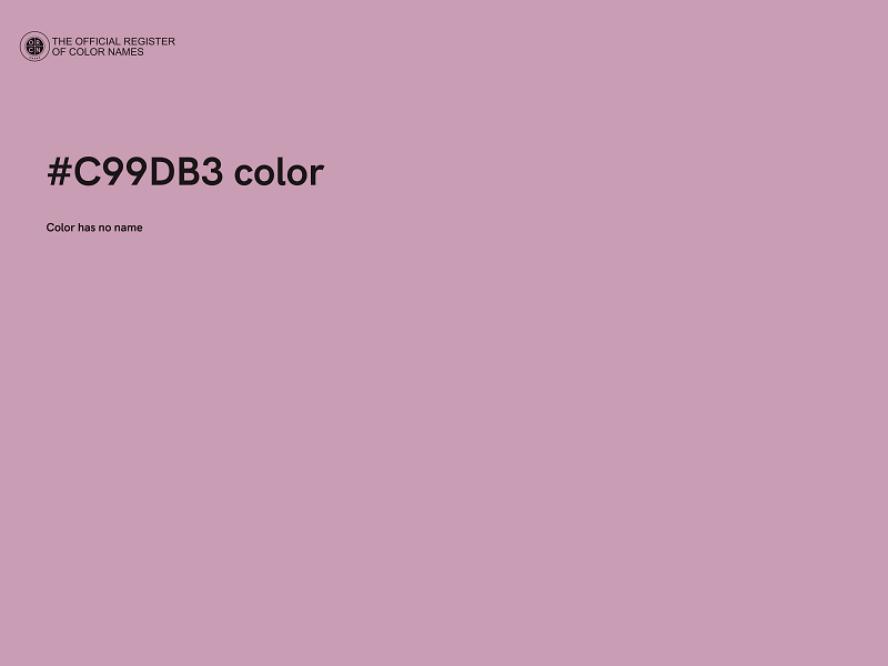 #C99DB3 color image