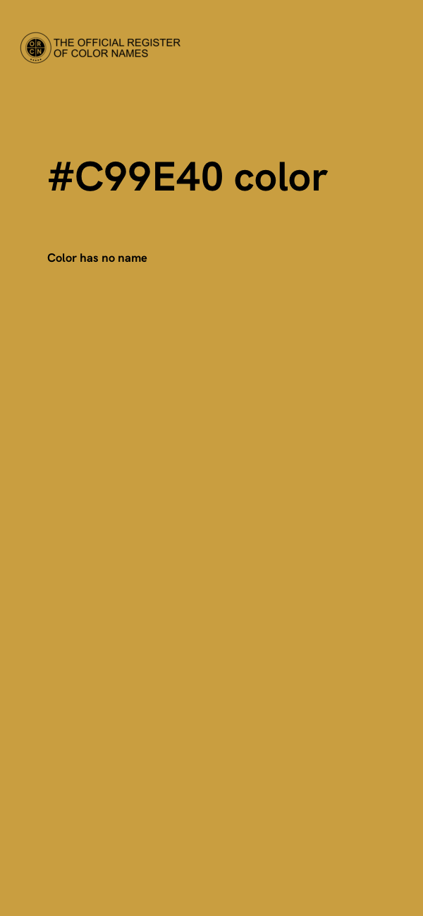 #C99E40 color image