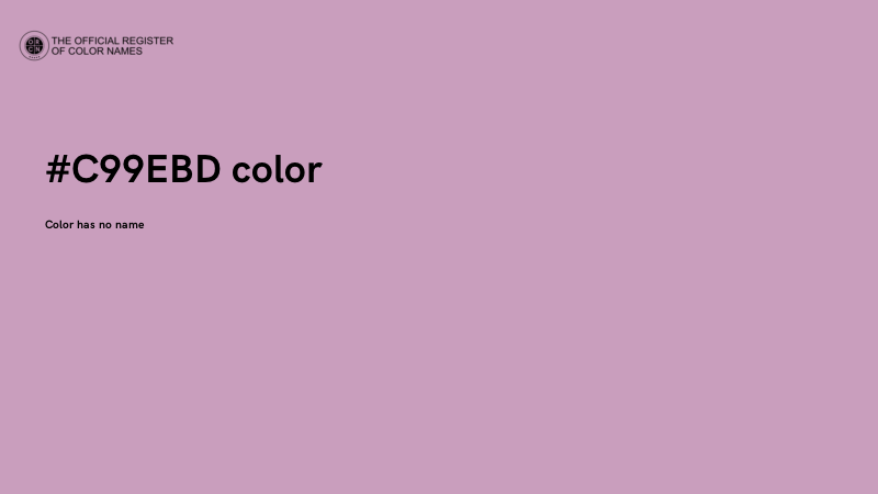 #C99EBD color image