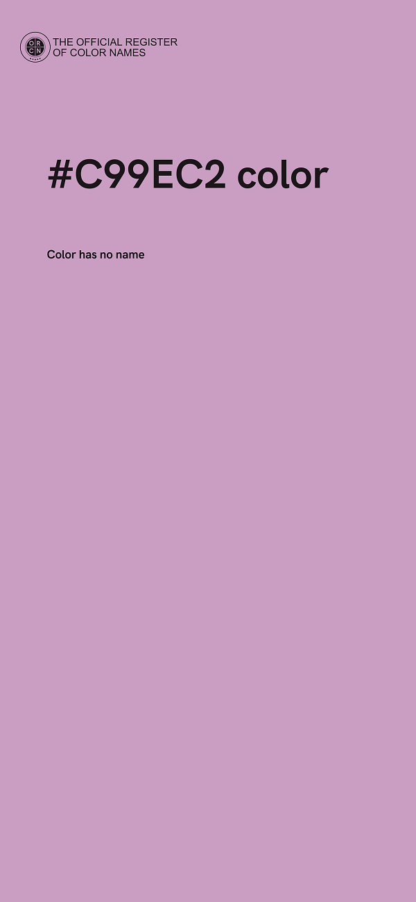 #C99EC2 color image