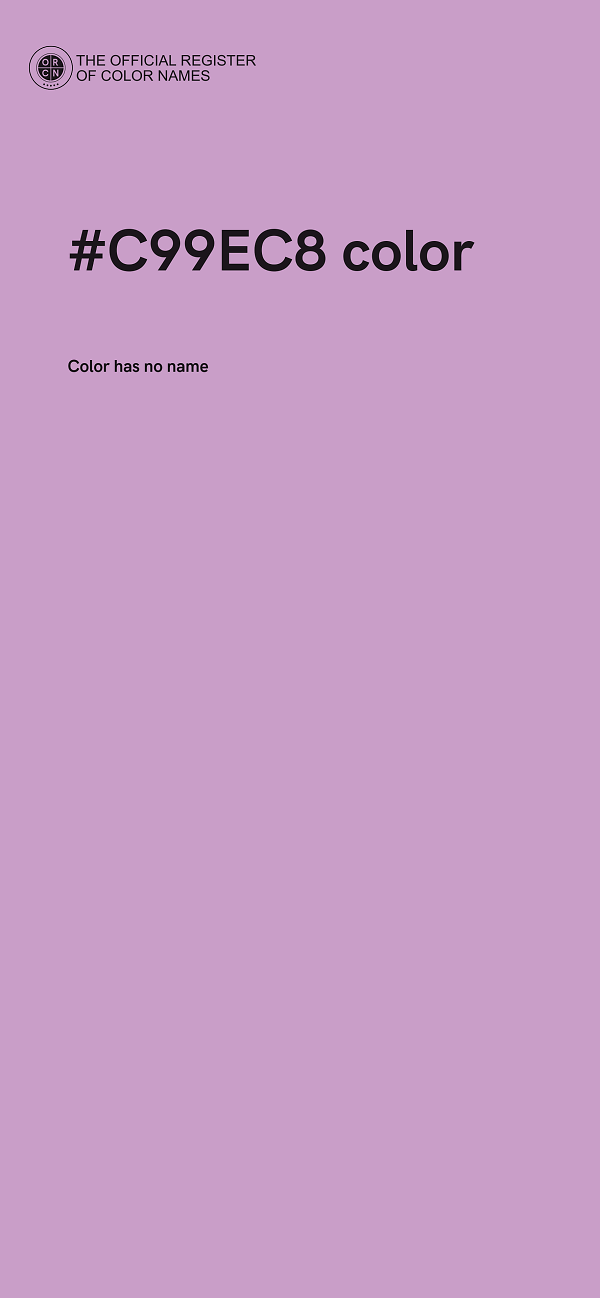 #C99EC8 color image