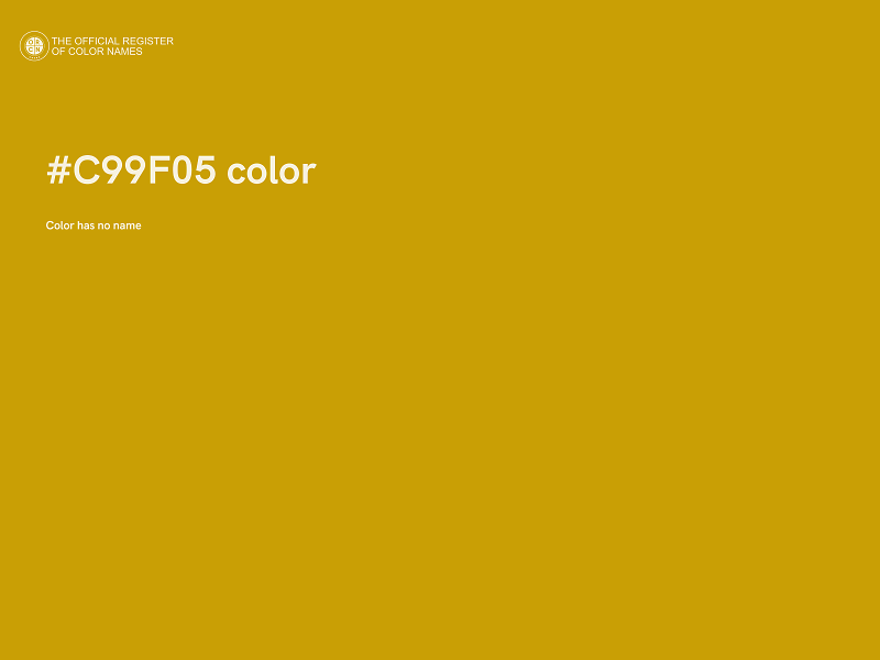 #C99F05 color image