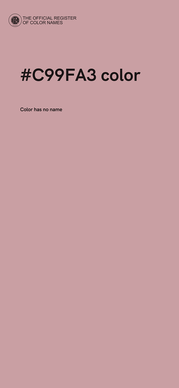#C99FA3 color image