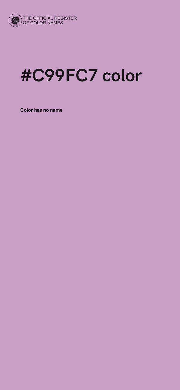#C99FC7 color image