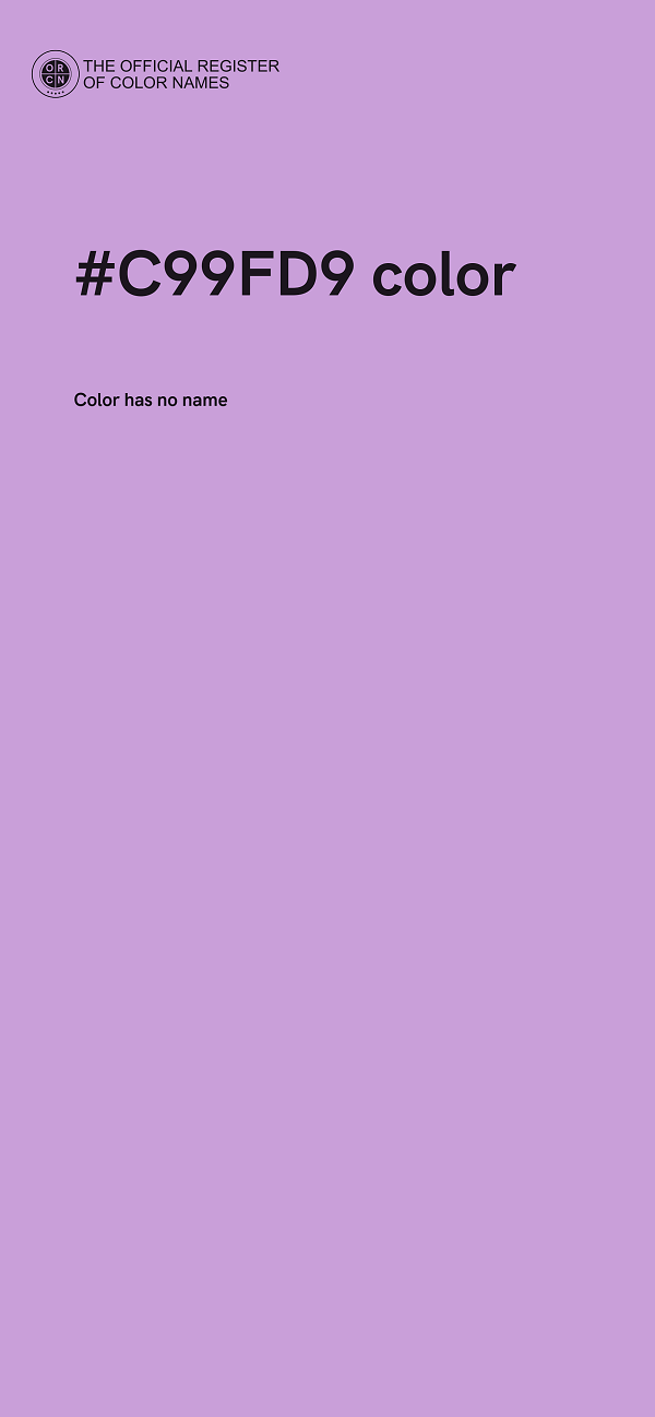 #C99FD9 color image