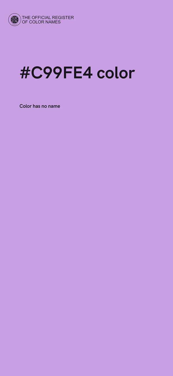 #C99FE4 color image