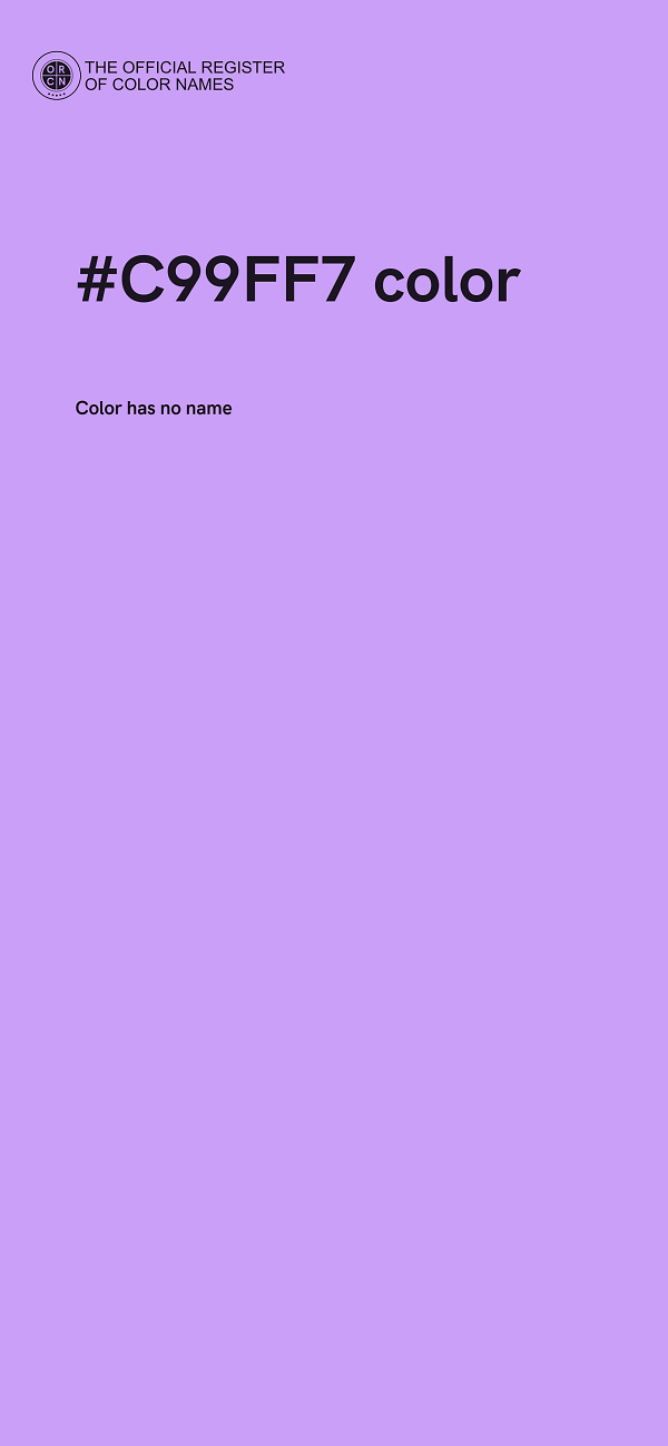 #C99FF7 color image