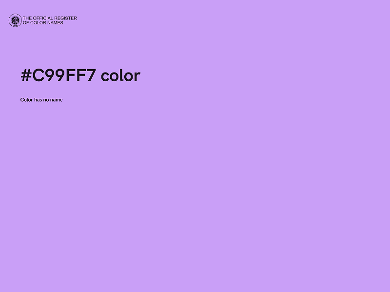 #C99FF7 color image