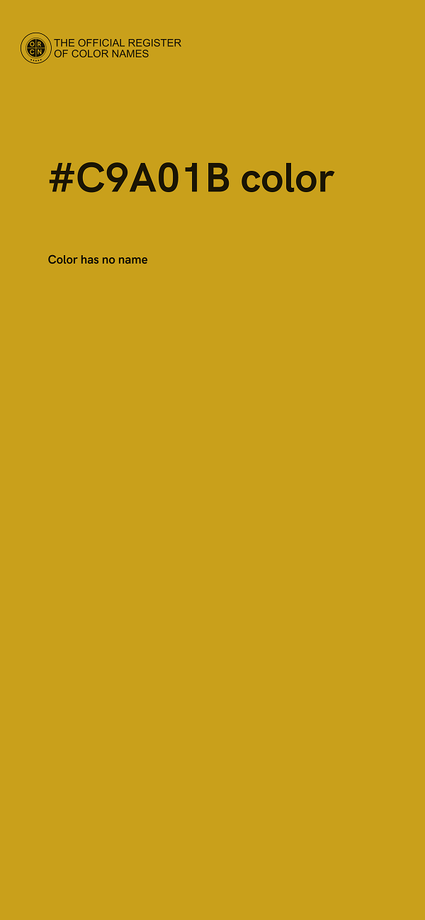 #C9A01B color image