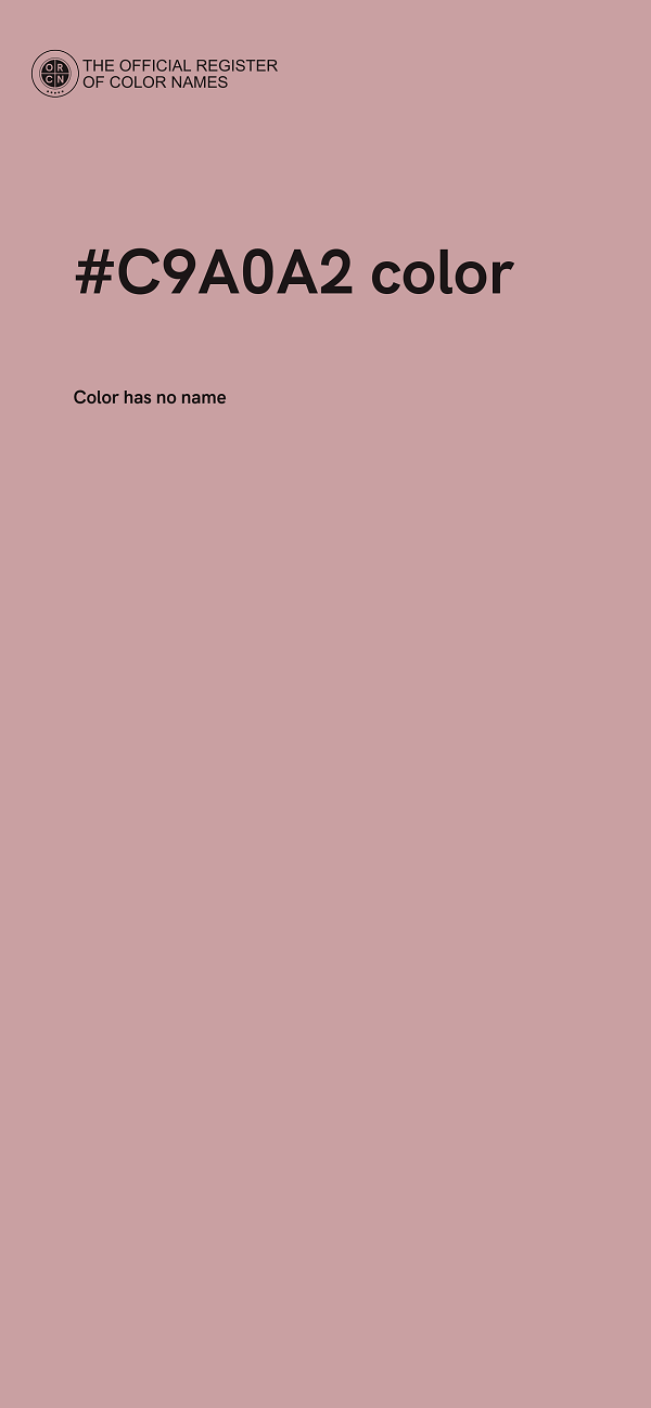 #C9A0A2 color image