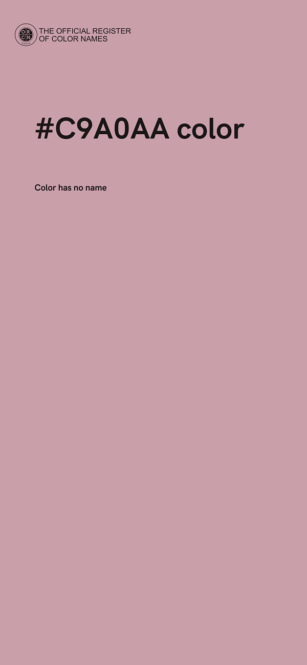 #C9A0AA color image