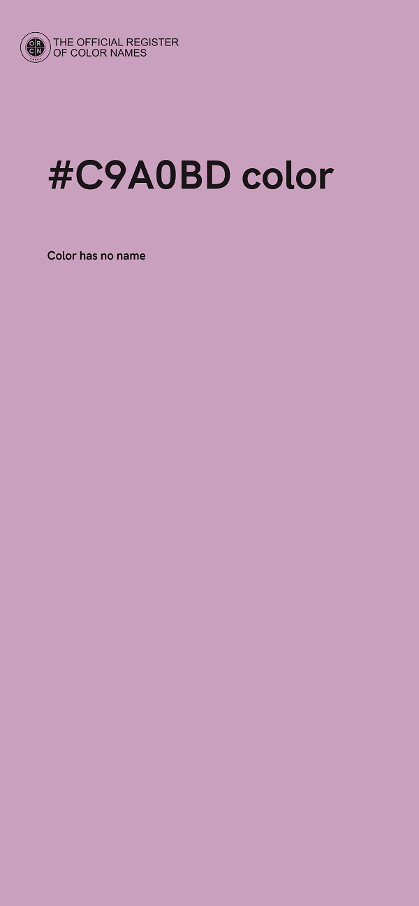 #C9A0BD color image