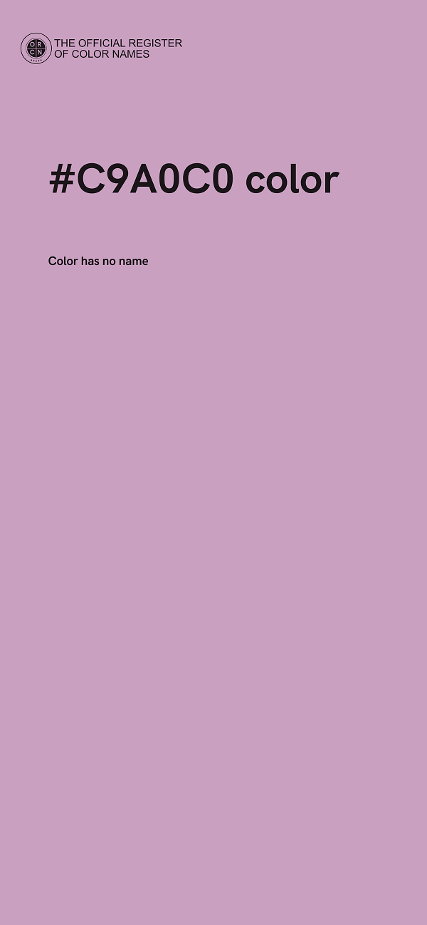 #C9A0C0 color image