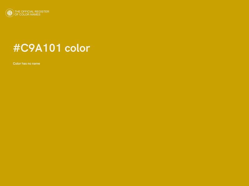 #C9A101 color image