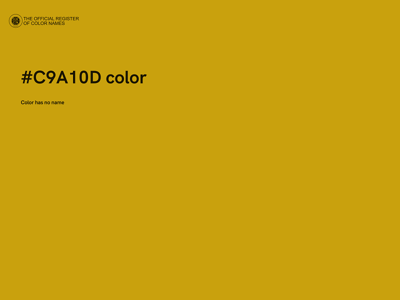 #C9A10D color image