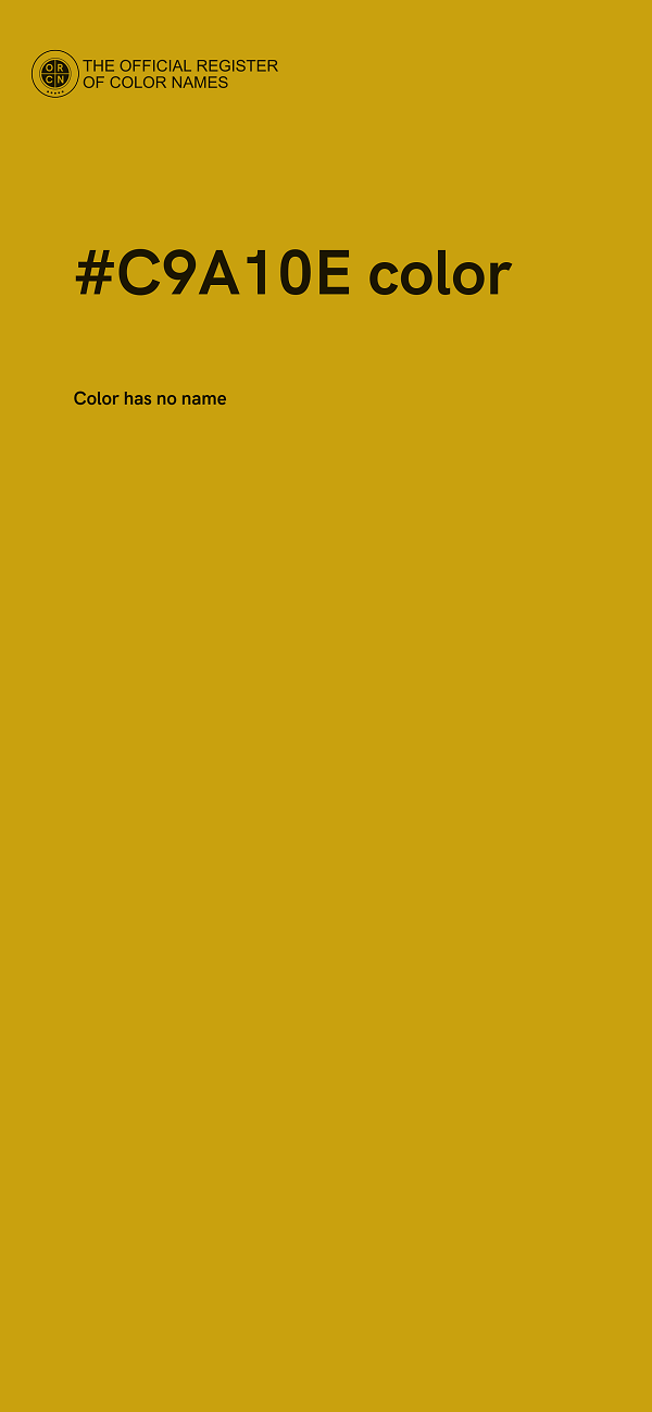 #C9A10E color image