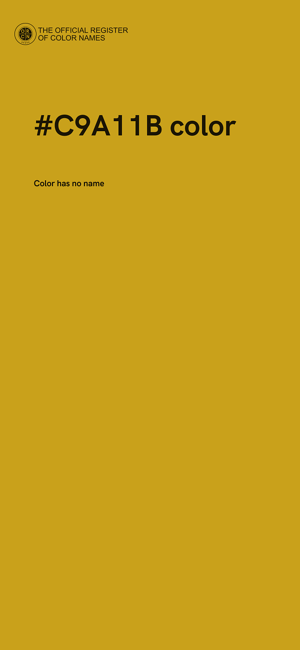#C9A11B color image