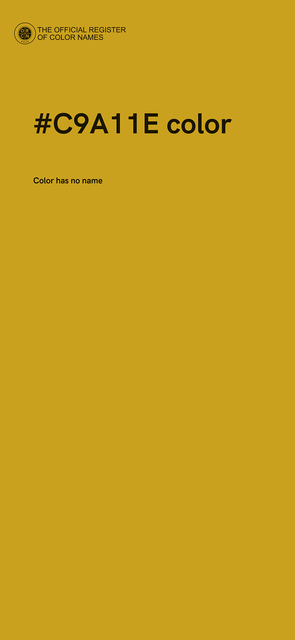 #C9A11E color image