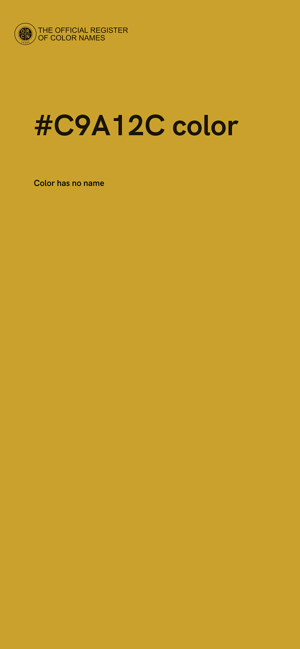 #C9A12C color image