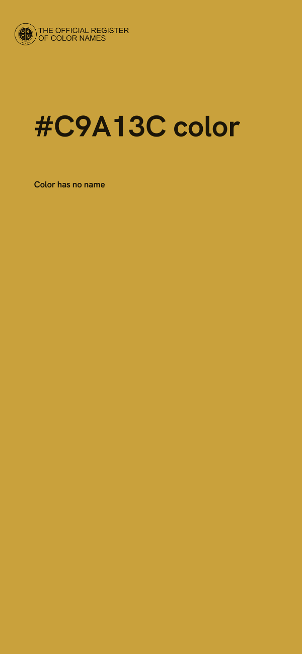 #C9A13C color image