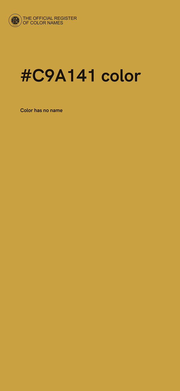 #C9A141 color image