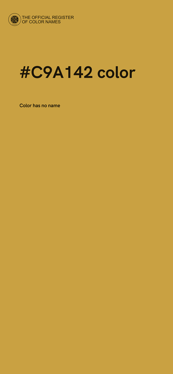 #C9A142 color image