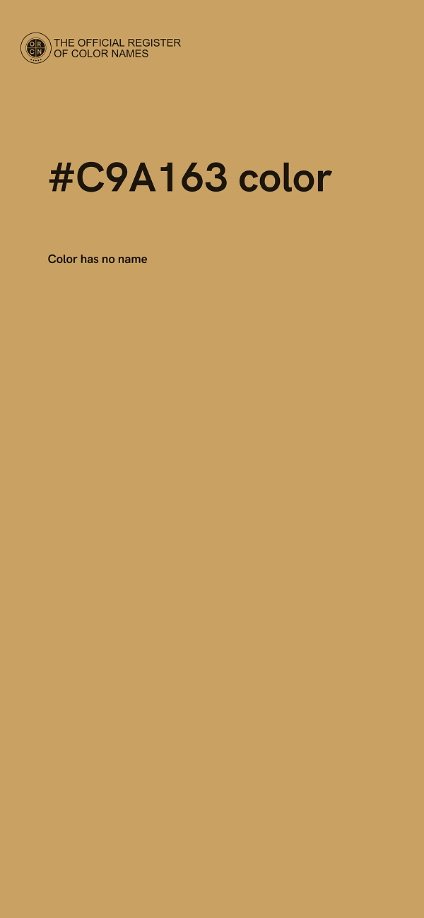 #C9A163 color image