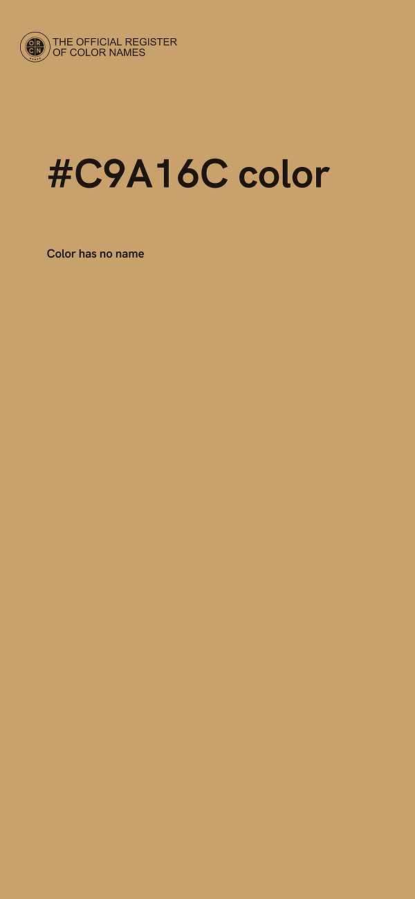 #C9A16C color image