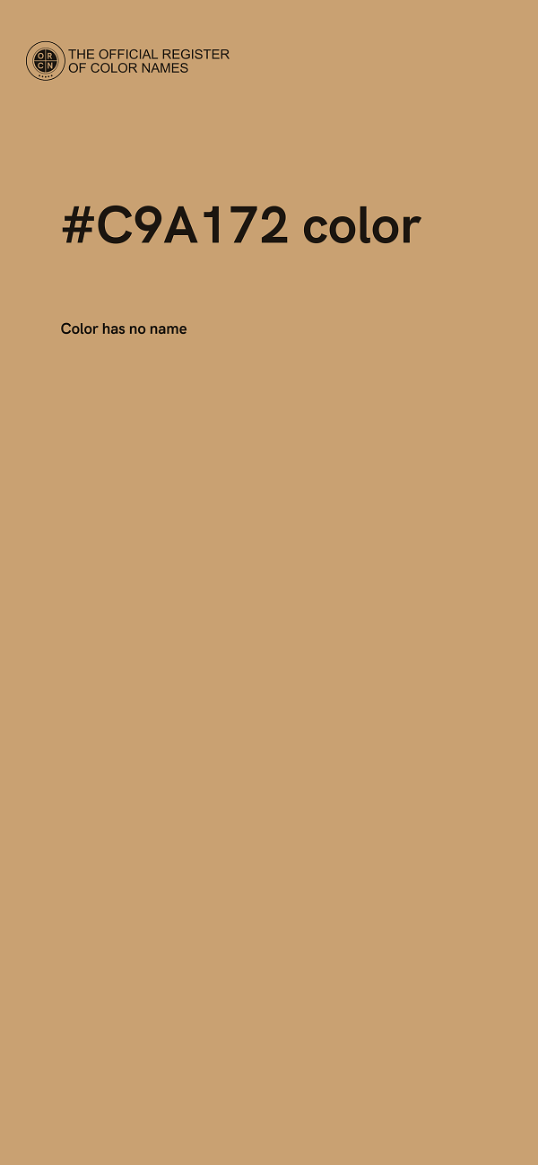#C9A172 color image