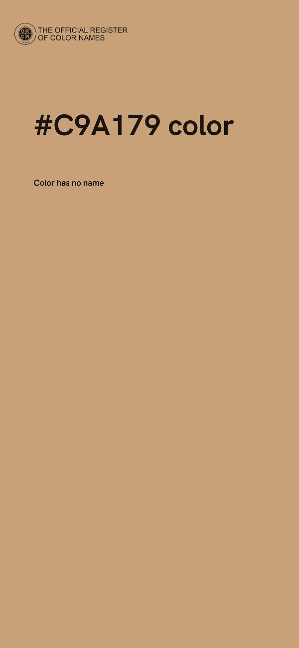 #C9A179 color image