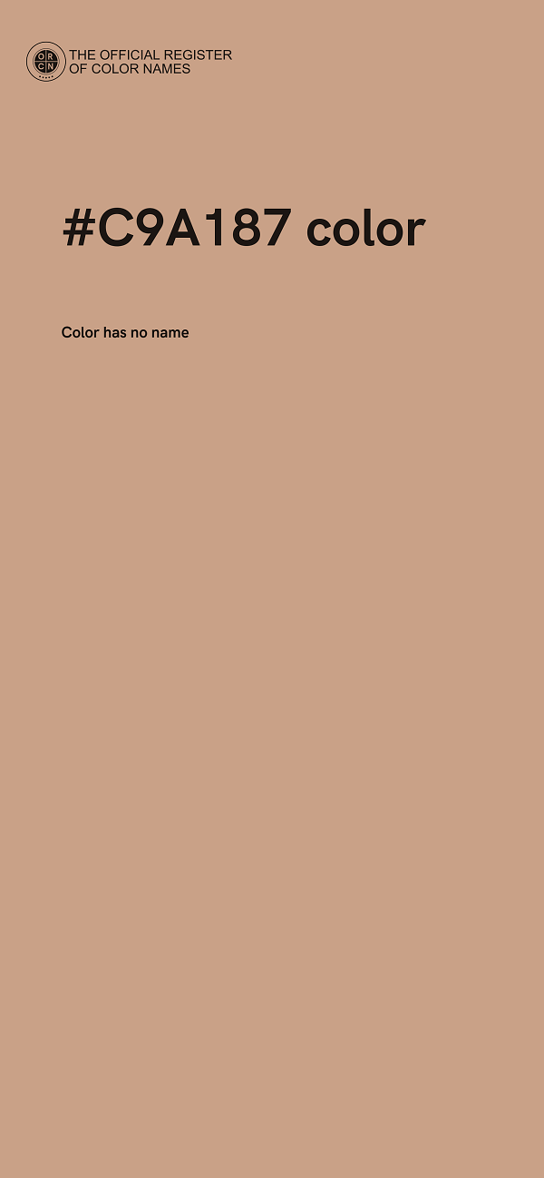 #C9A187 color image
