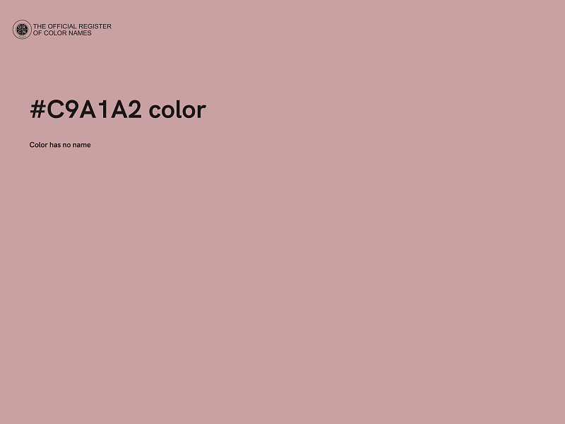 #C9A1A2 color image