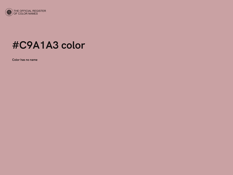#C9A1A3 color image