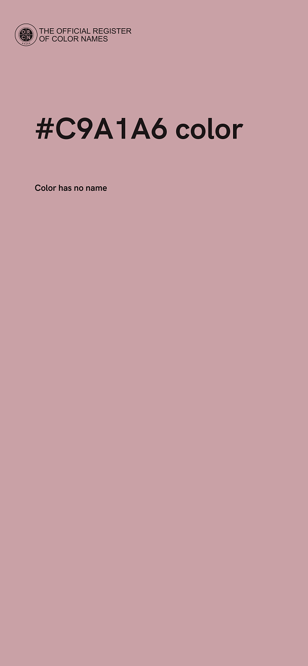 #C9A1A6 color image