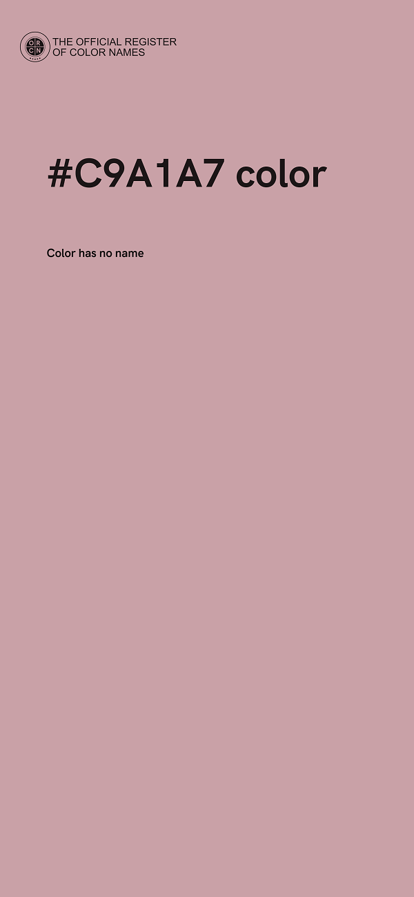 #C9A1A7 color image