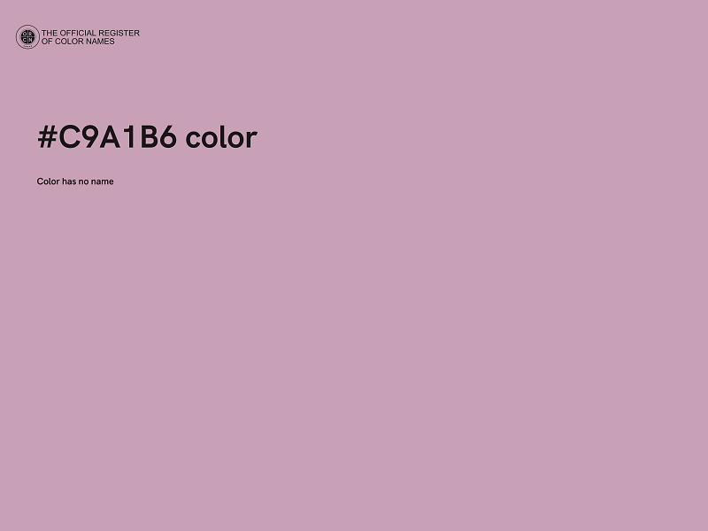 #C9A1B6 color image