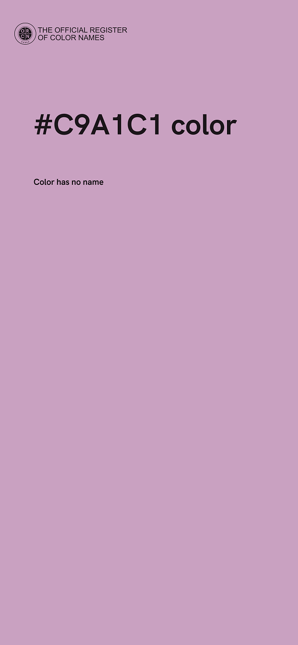 #C9A1C1 color image