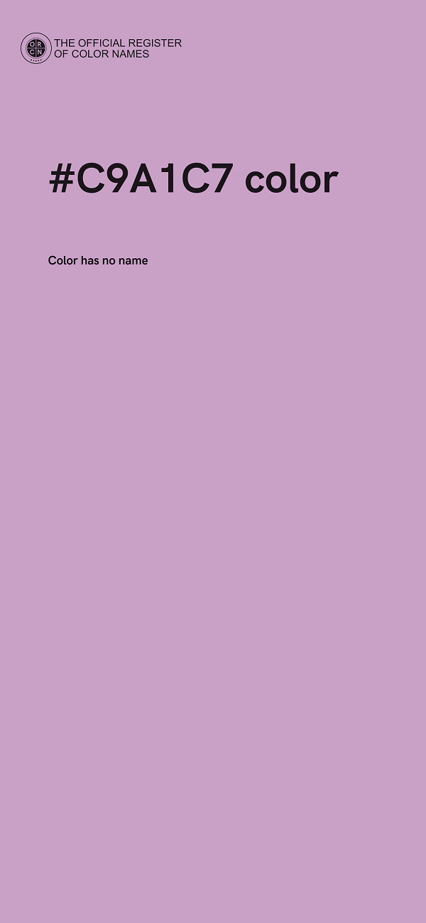 #C9A1C7 color image