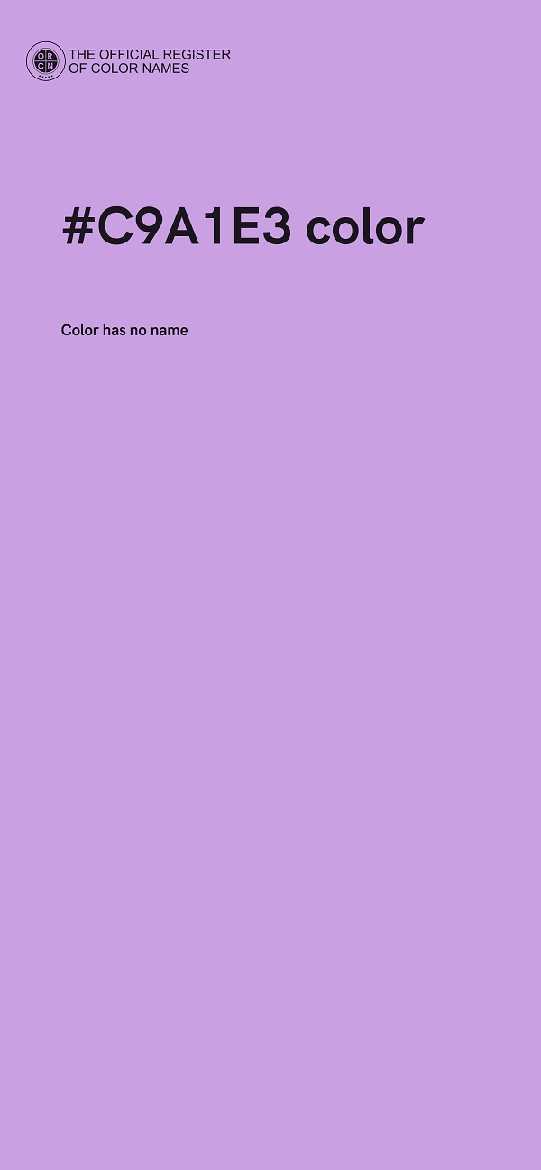 #C9A1E3 color image