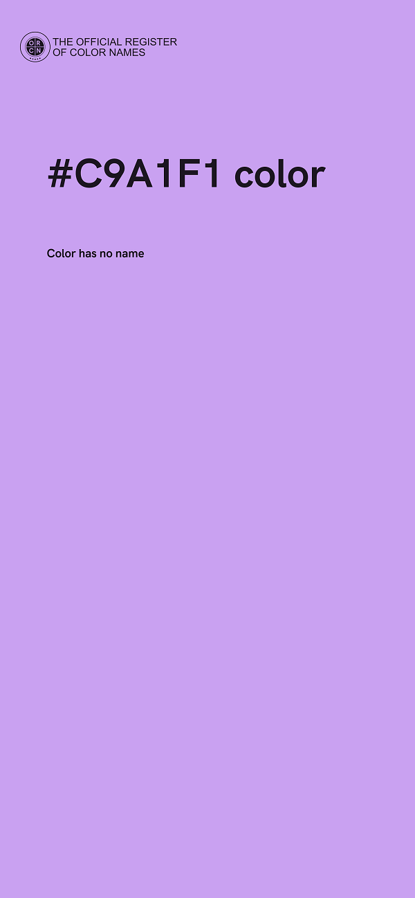 #C9A1F1 color image